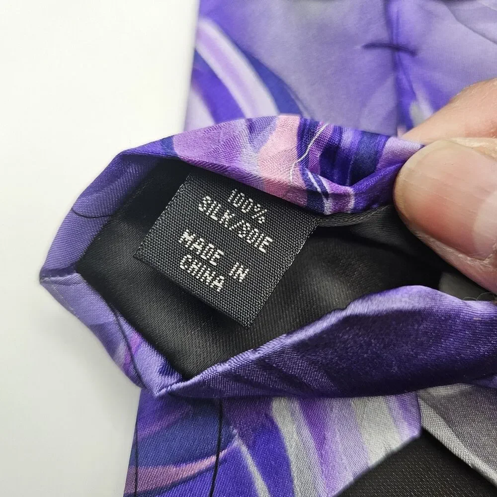 Jerry J. GARCIA‎ Clockworks Swirl Silk Tie Abstract Work Wedding Party 60.5x3.5
